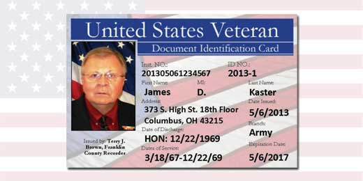 copy current vet id card fake